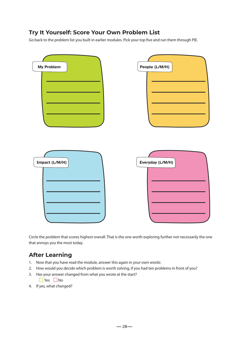 Sample workbook page 5