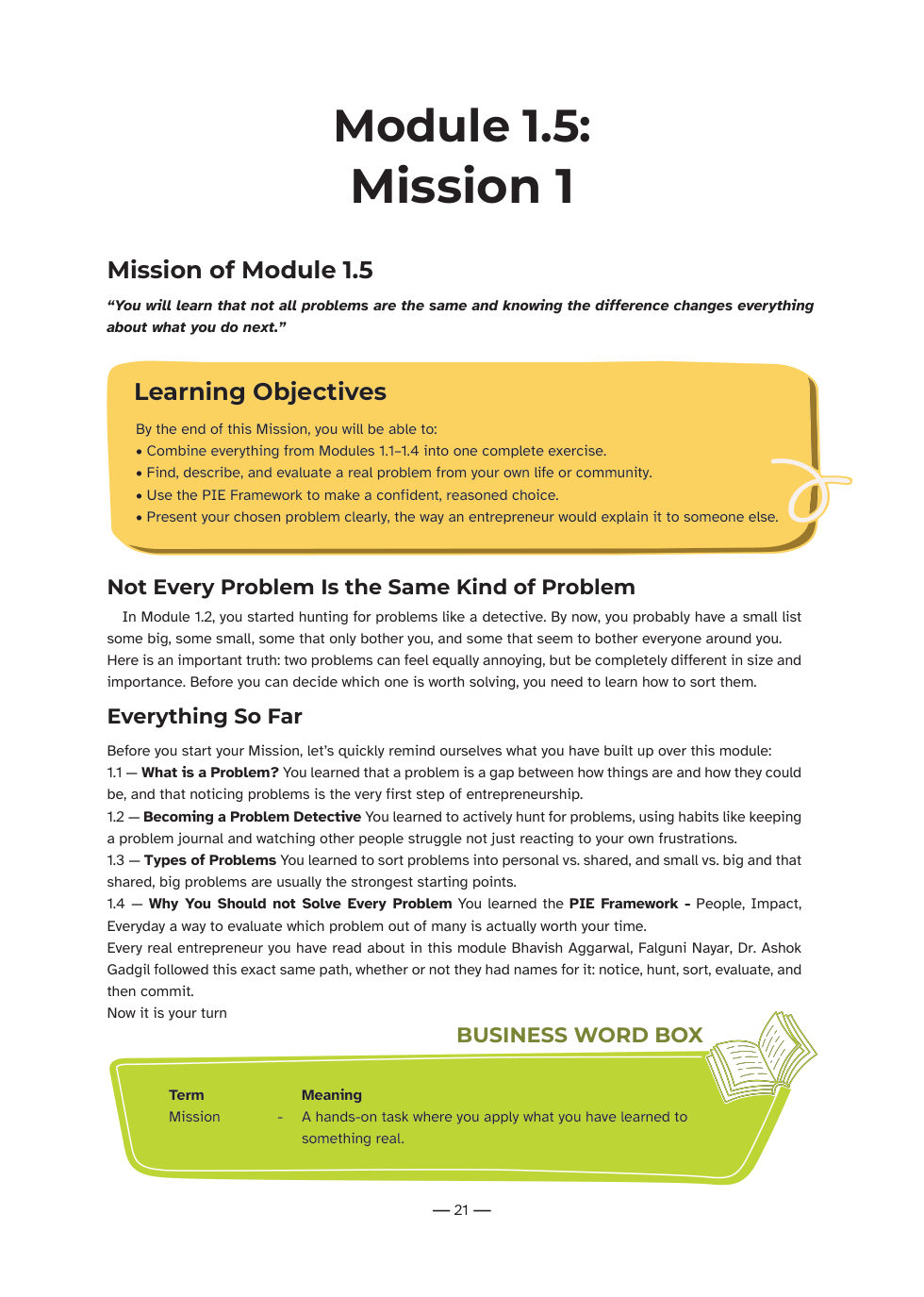 Sample workbook page 6