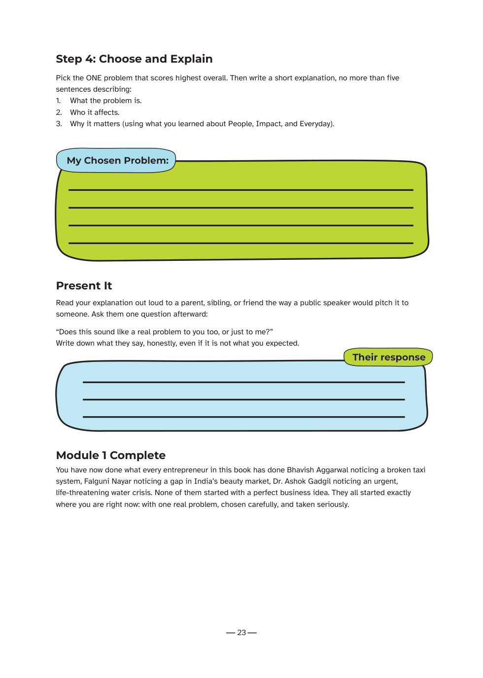 Sample workbook page 8